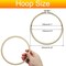 6 Pieces 6 Inch Embroidery Hoops, Round Wood Embroidery Hoops